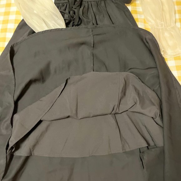 Japanese Style Back Ribbon Sheer Sleeve Dress US 2-4 [With Tag] - Picture 9 of 9